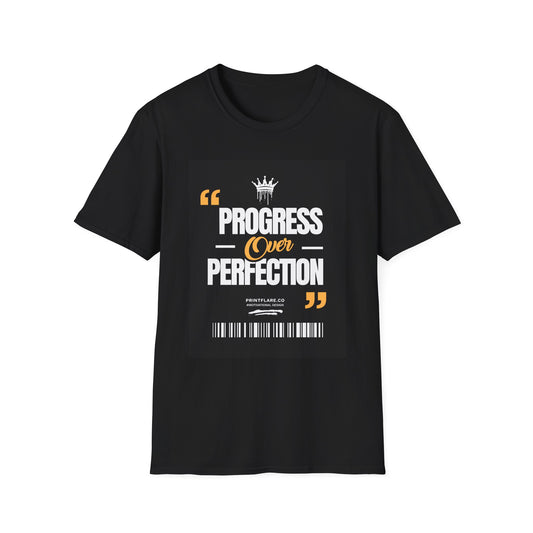 Progress Over Perfection T-Shirt — Motivational Graphic Tee