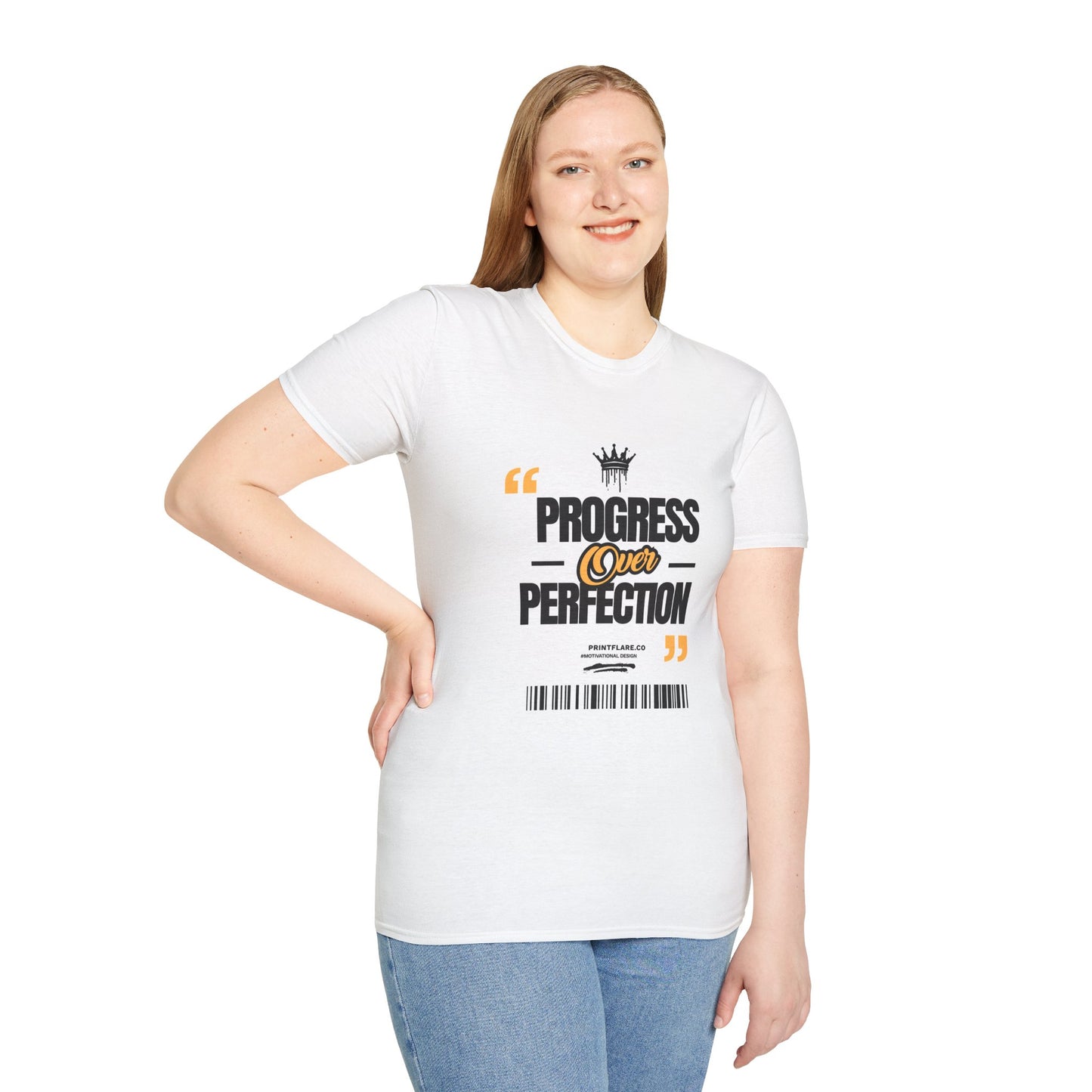 Progress Over Perfection T-Shirt — Motivational Graphic Tee