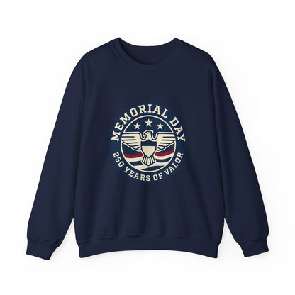 Memorial Day USA 250 Crewneck Sweatshirt | 1776–2026 Patriotic Vintage, red white and blue