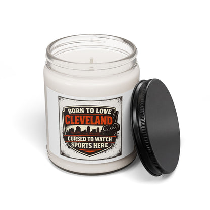 Cleveland City Basketball Candle, hometown pride, rivalry humor