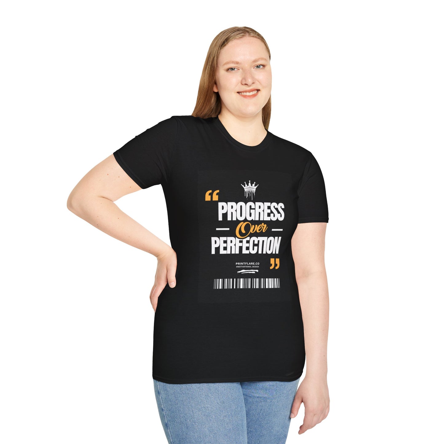 Progress Over Perfection T-Shirt — Motivational Graphic Tee