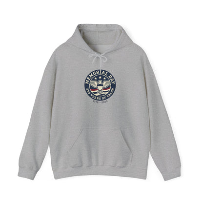 Memorial Day USA 250 Hoodie | 1776–2026 Patriotic Vintage, red white and blue
