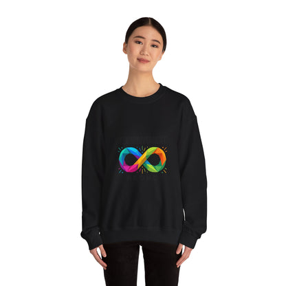 Neurodivergent Proud Crewneck, Autistic Pride Infinity Symbol, Neurodiversity Affirming