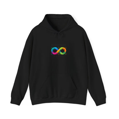 Neurodivergent Proud Infinity Logo Hoodie | autistic pride, identity-first
