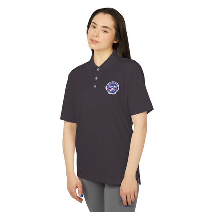 USA Military Seal Polo Shirt — Patriotic Veteran Emblem Performance Polo