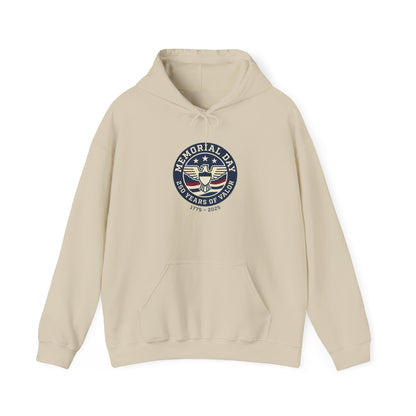 Memorial Day USA 250 Hoodie | 1776–2026 Patriotic Vintage, red white and blue