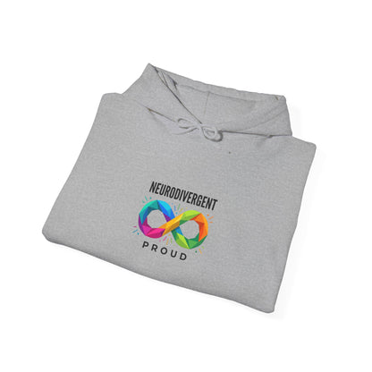 Neurodivergent Proud Infinity Logo Hoodie | autistic pride, identity-first