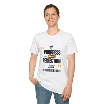 Progress Over Perfection T-Shirt — Motivational Graphic Tee