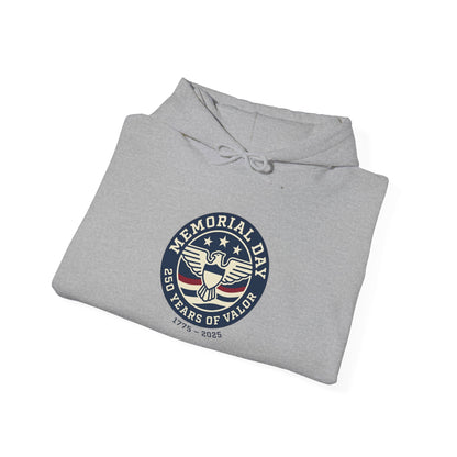 Memorial Day USA 250 Hoodie | 1776–2026 Patriotic Vintage, red white and blue