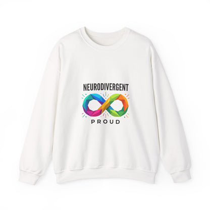 Neurodivergent Proud Crewneck, Autistic Pride Infinity Symbol, Neurodiversity Affirming