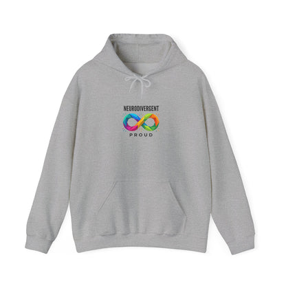 Neurodivergent Proud Infinity Logo Hoodie | autistic pride, identity-first