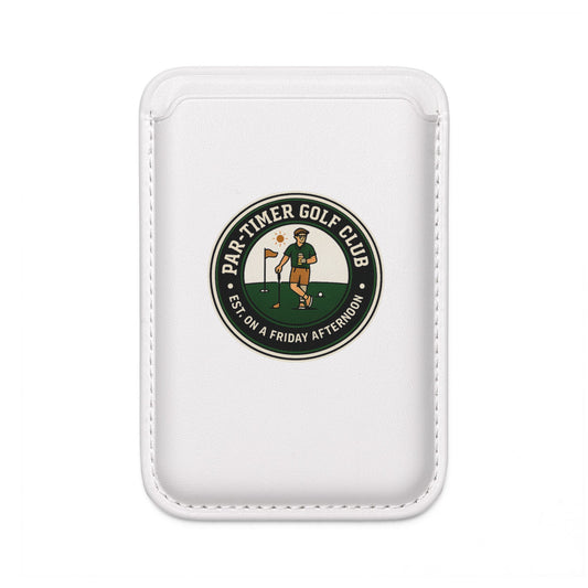 Vegan Wallet — "Par-Timer Golf Club" MagSafe Card Holder