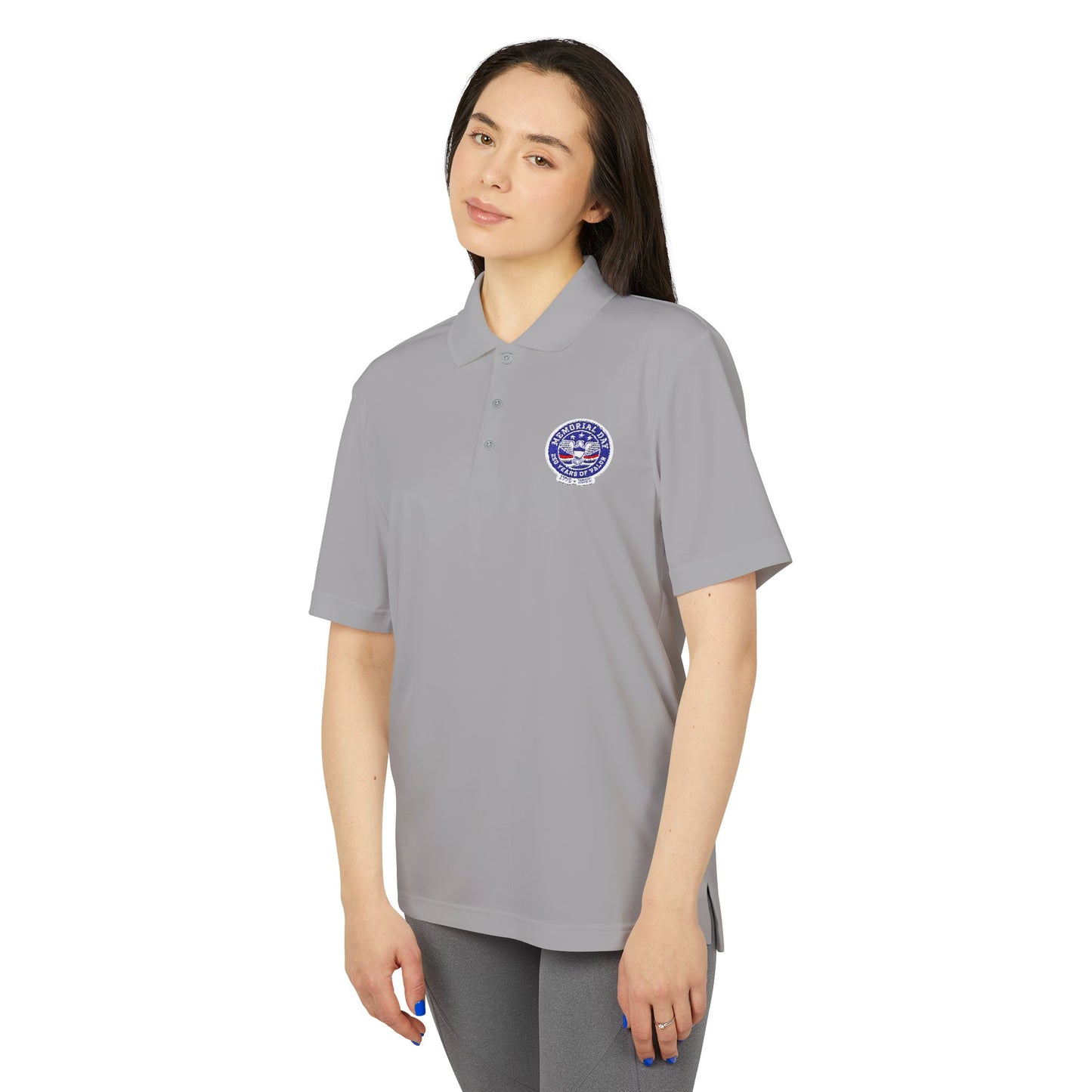 USA Military Seal Polo Shirt — Patriotic Veteran Emblem Performance Polo