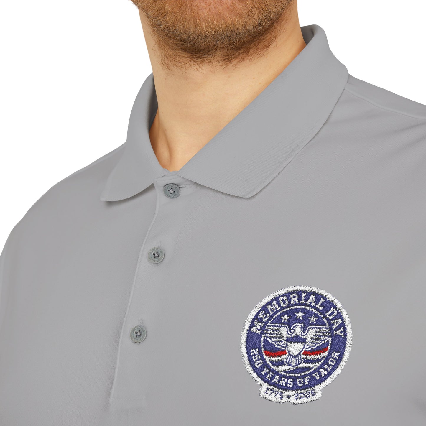USA Military Seal Polo Shirt — Patriotic Veteran Emblem Performance Polo