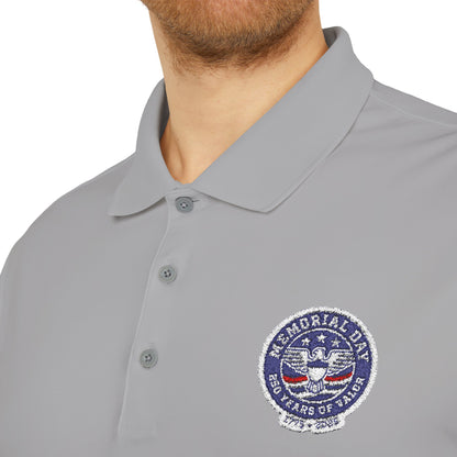 USA Military Seal Polo Shirt — Patriotic Veteran Emblem Performance Polo