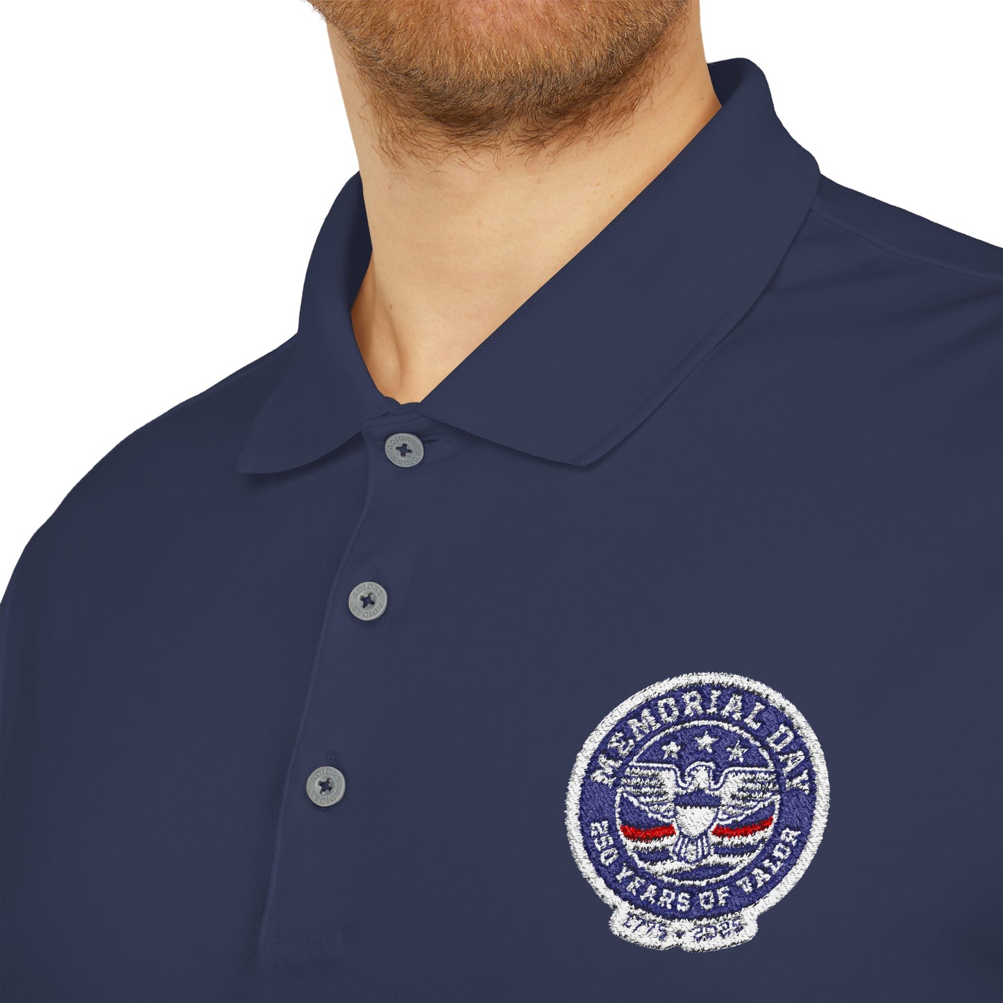 USA Military Seal Polo Shirt — Patriotic Veteran Emblem Performance Polo
