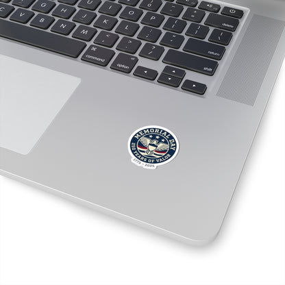 Memorial Day 250 Years of Valor Sticker | USA 250, patriotic vintage, 1776–2026