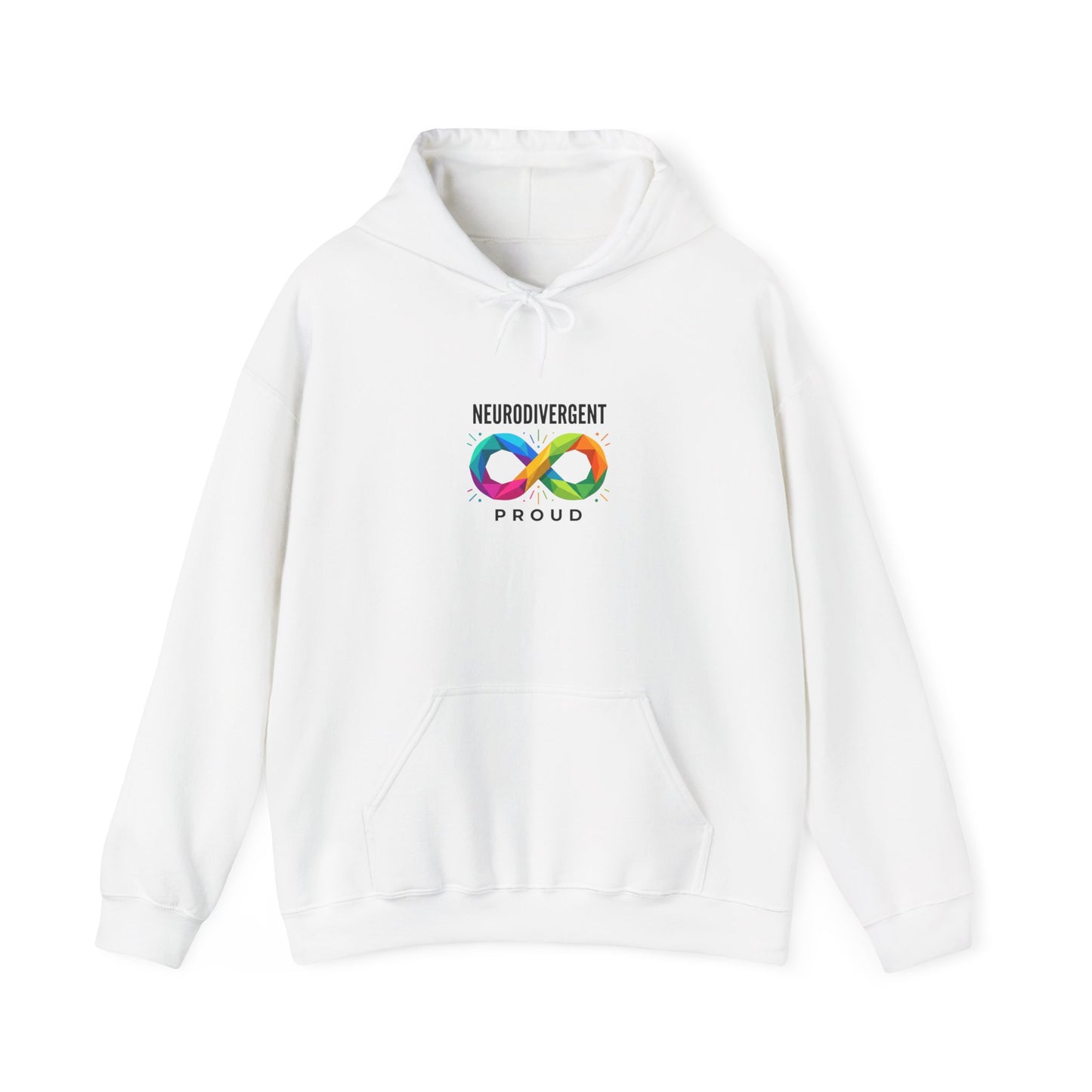 Neurodivergent Proud Infinity Logo Hoodie | autistic pride, identity-first