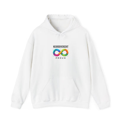 Neurodivergent Proud Infinity Logo Hoodie | autistic pride, identity-first