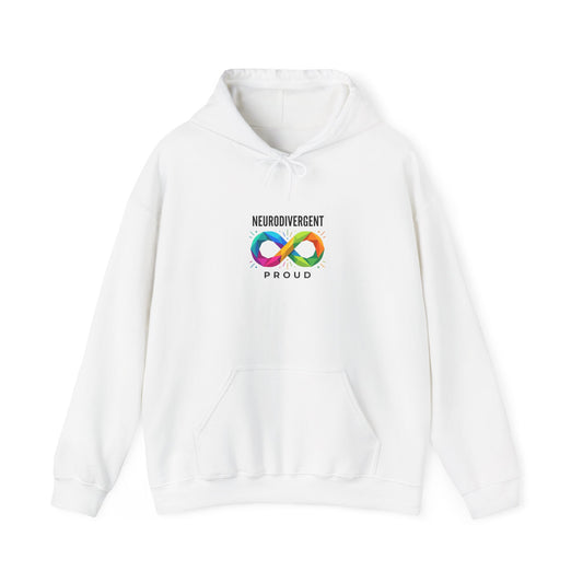 Neurodivergent Proud Infinity Logo Hoodie | autistic pride, identity-first