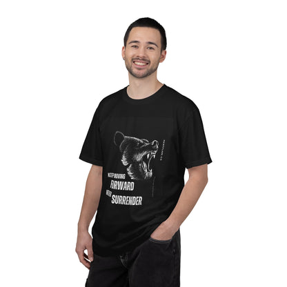 Motivational Bear T-Shirt  "Keep Moving Forward Never Surrender"