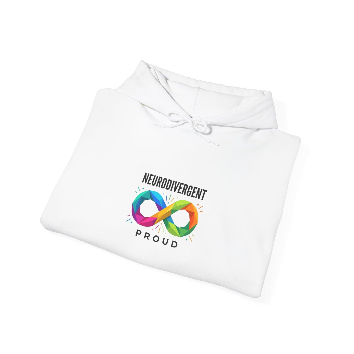 Neurodivergent Proud Infinity Logo Hoodie | autistic pride, identity-first