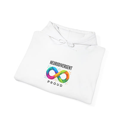 Neurodivergent Proud Infinity Logo Hoodie | autistic pride, identity-first