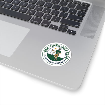 Par-Timer Golf Club Sticker | Golf Aesthetic, Weekend Golfer
