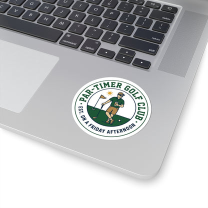 Par-Timer Golf Club Sticker | Golf Aesthetic, Weekend Golfer