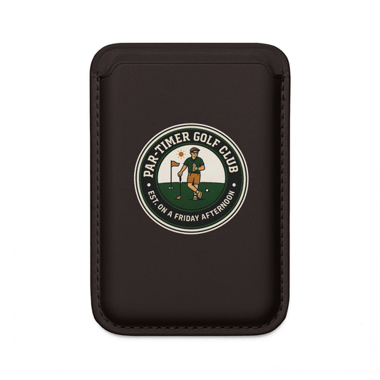 Vegan Wallet — "Par-Timer Golf Club" MagSafe Card Holder