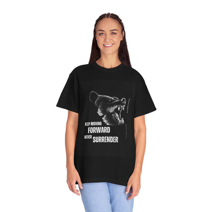Motivational Bear T-Shirt  "Keep Moving Forward Never Surrender"