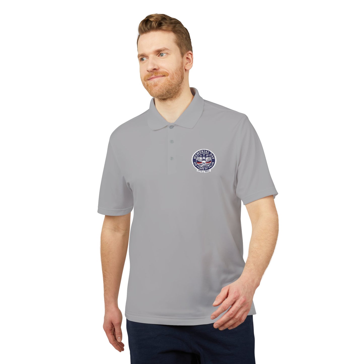 USA Military Seal Polo Shirt — Patriotic Veteran Emblem Performance Polo