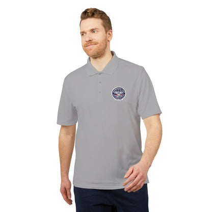 USA Military Seal Polo Shirt — Patriotic Veteran Emblem Performance Polo