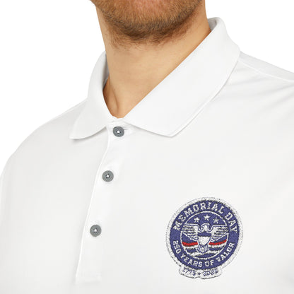 USA Military Seal Polo Shirt — Patriotic Veteran Emblem Performance Polo