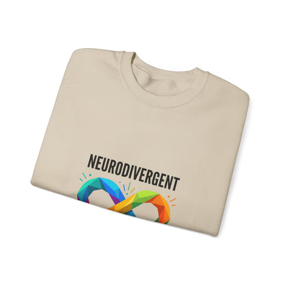 Neurodivergent Proud Crewneck, Autistic Pride Infinity Symbol, Neurodiversity Affirming