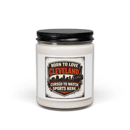 Cleveland City Basketball Candle, hometown pride, rivalry humor