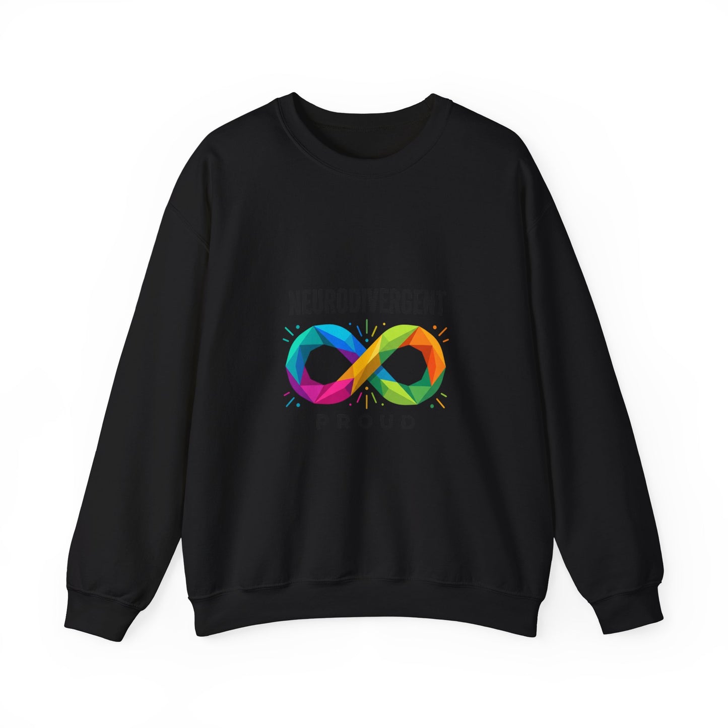 Neurodivergent Proud Crewneck, Autistic Pride Infinity Symbol, Neurodiversity Affirming