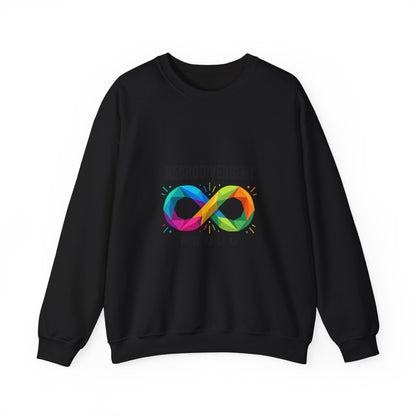 Neurodivergent Proud Crewneck, Autistic Pride Infinity Symbol, Neurodiversity Affirming