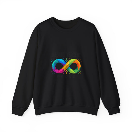 Neurodivergent Proud Crewneck, Autistic Pride Infinity Symbol, Neurodiversity Affirming