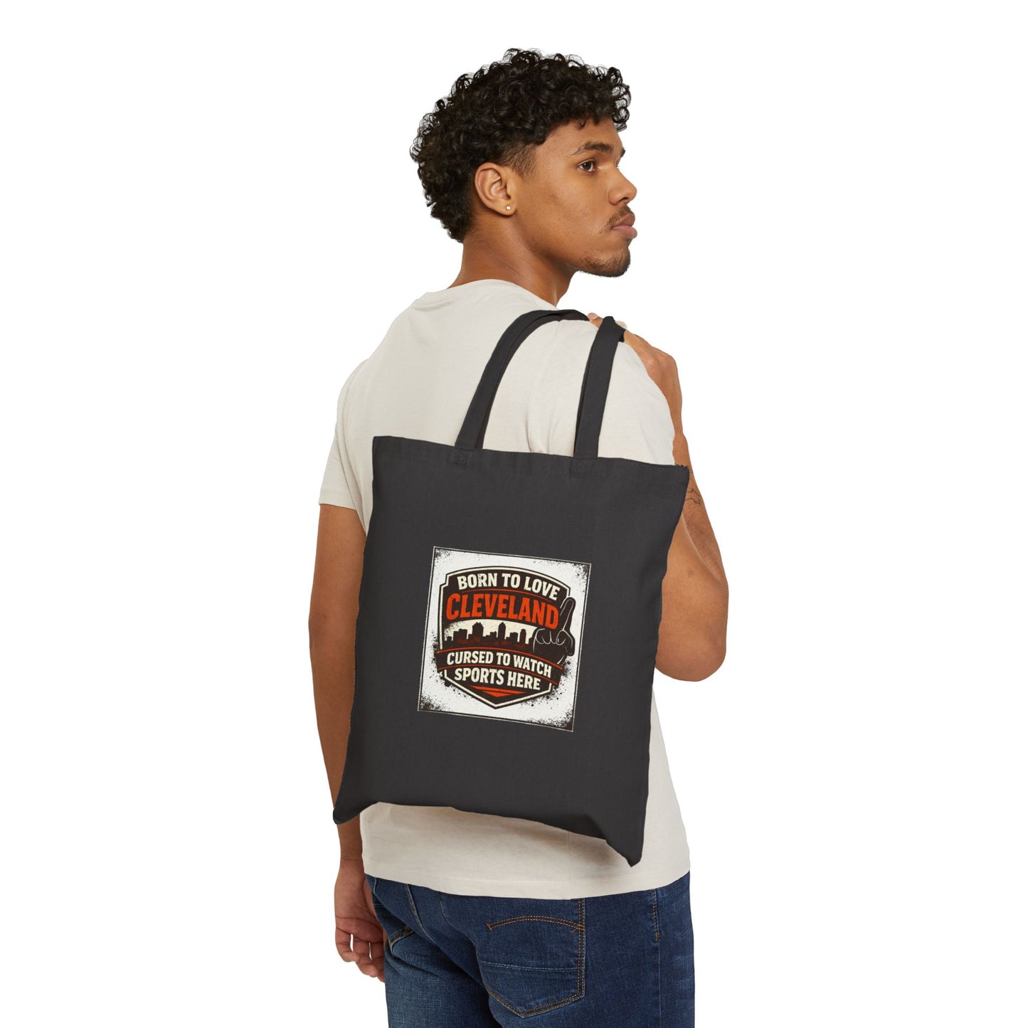 Cleveland Basketball Tote, hometown pride, rivalry humor, playoffs fan