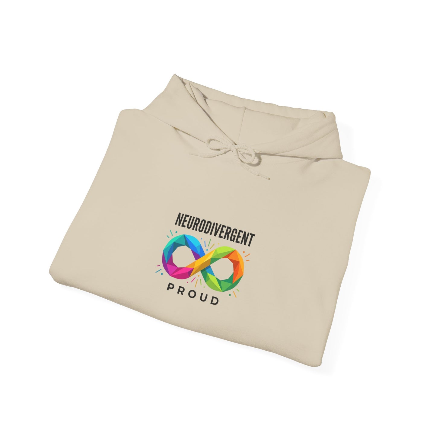 Neurodivergent Proud Infinity Logo Hoodie | autistic pride, identity-first