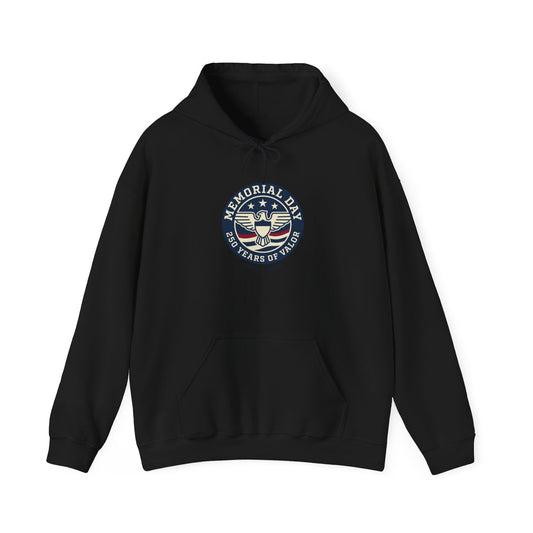 Memorial Day USA 250 Hoodie | 1776–2026 Patriotic Vintage, red white and blue
