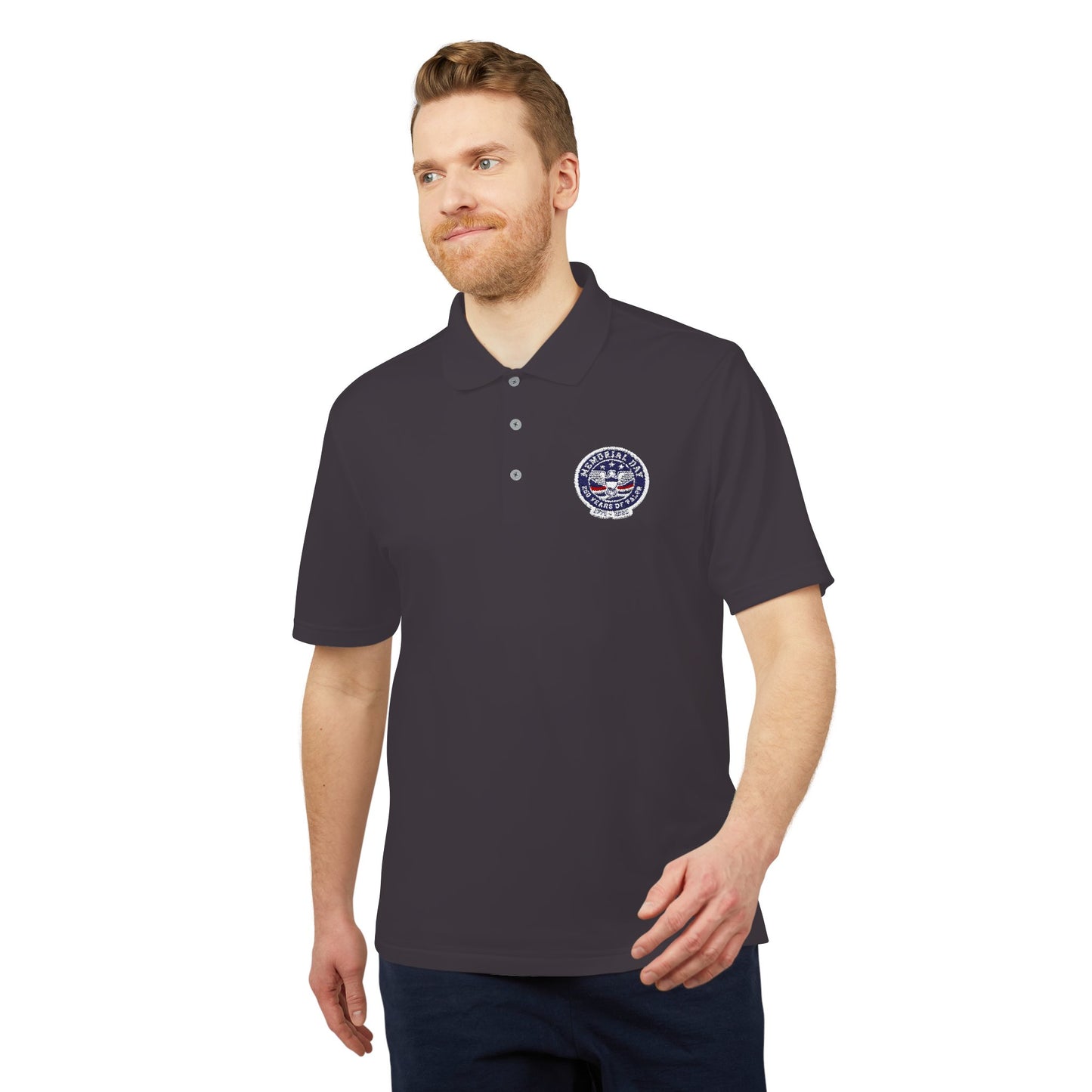 USA Military Seal Polo Shirt — Patriotic Veteran Emblem Performance Polo