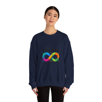 Neurodivergent Proud Crewneck, Autistic Pride Infinity Symbol, Neurodiversity Affirming
