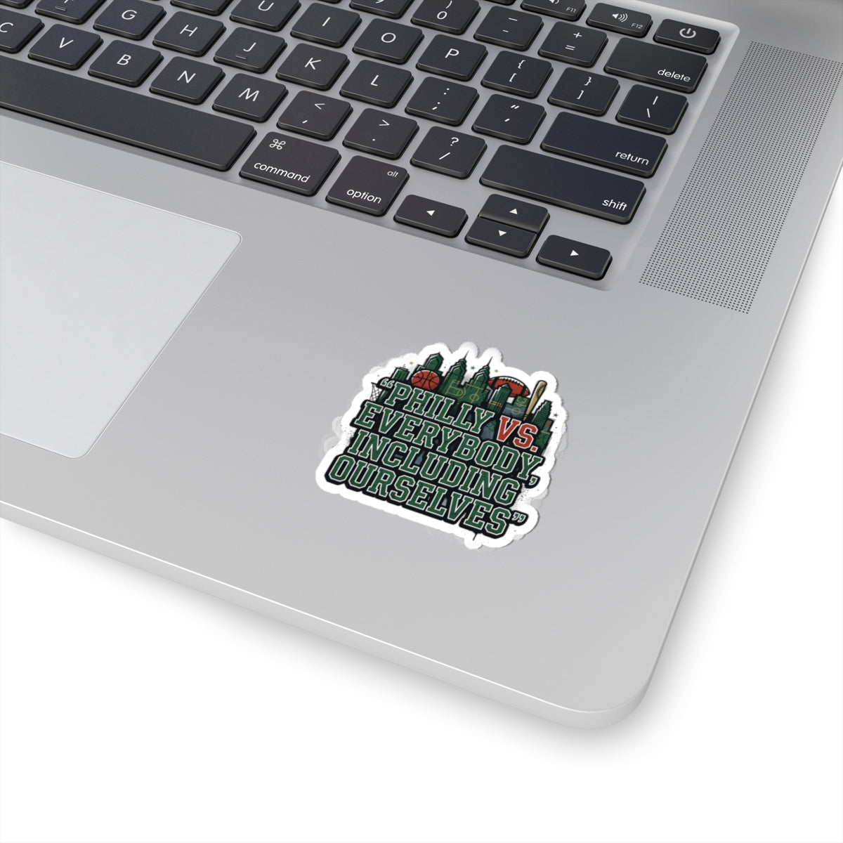 Philly vs Everybody Kiss-Cut Sticker | city basketball, rivalry humor