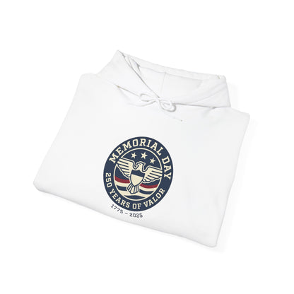Memorial Day USA 250 Hoodie | 1776–2026 Patriotic Vintage, red white and blue