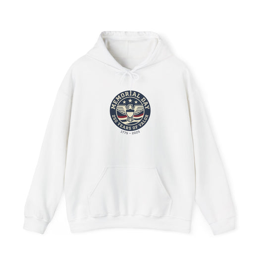 Memorial Day USA 250 Hoodie | 1776–2026 Patriotic Vintage, red white and blue