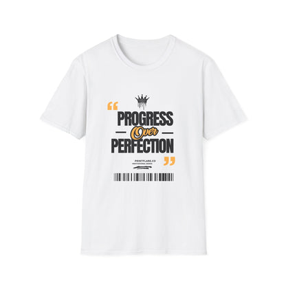 Progress Over Perfection T-Shirt — Motivational Graphic Tee