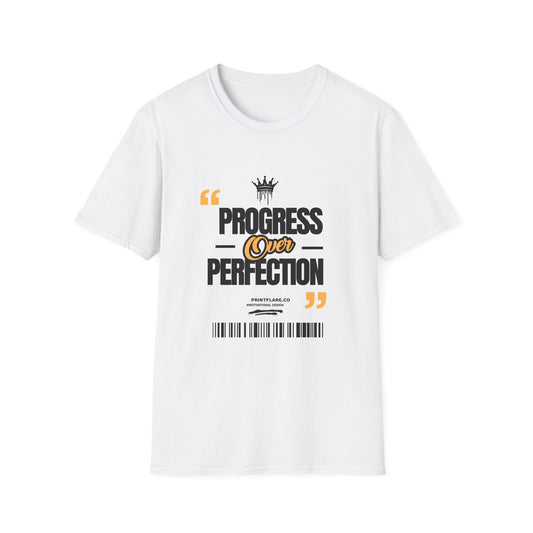 Progress Over Perfection T-Shirt — Motivational Graphic Tee