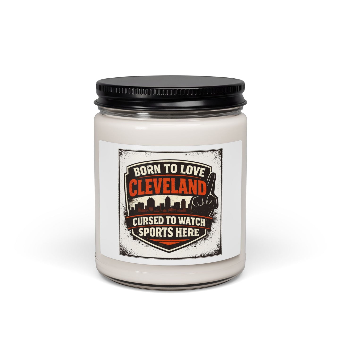 Cleveland City Basketball Candle, hometown pride, rivalry humor